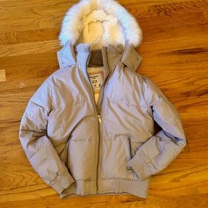 Girls Abercrombie Kids parka - Gray - Sz 13/14 - EUC